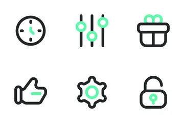 Elementos básicos de la web Paquete de Iconos