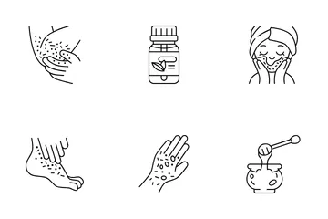 Esfoliação Corporal Pacote de Ícones