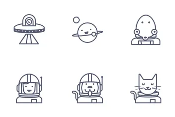 Espacio y clima Paquete de Iconos