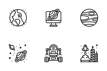 Espacio y galaxia Paquete de Iconos