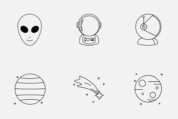 Galáxia Espacial Icon Pack