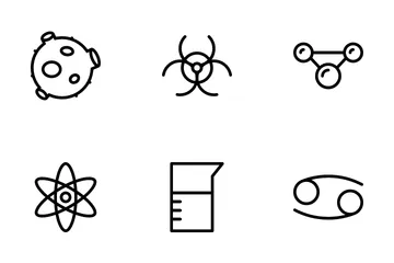 Espaços e Ciência Pacote de Ícones