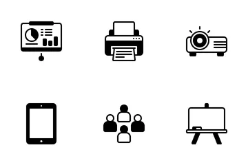 Espaços de Coworking Modernos Icon Pack