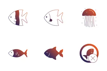 Espécies de peixes Pacote de Ícones