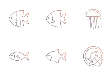 Espécies de peixes Pacote de Ícones