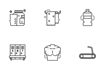 Esporte e preparação física Pacote de Ícones
