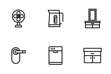 Electrodomésticos - Esquema Paquete de Iconos