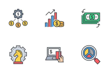 Esquema completo de inversión Paquete de Iconos