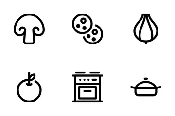 Essen Trinken und Küche Symbolpack