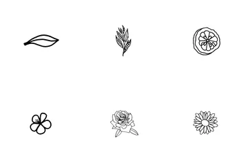 Essential Oil Herbs Icon Pack