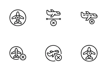 Estado del vuelo Paquete de Iconos