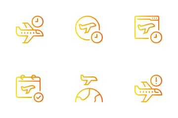 Estado del vuelo Paquete de Iconos