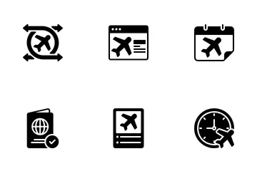 Estado del vuelo Paquete de Iconos