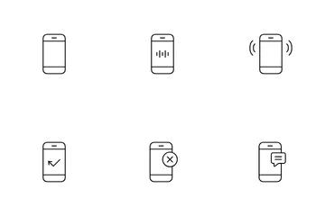 Estado del teléfono móvil Paquete de Iconos