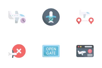 Estado del vuelo Paquete de Iconos