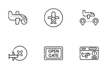 Estado del vuelo Paquete de Iconos