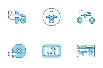Estado del vuelo Paquete de Iconos