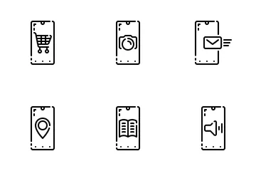 Estados do smartphone Pacote de Ícones