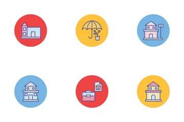 Estate Building Icon Pack