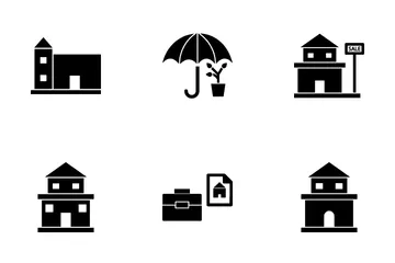 Estate Building Icon Pack