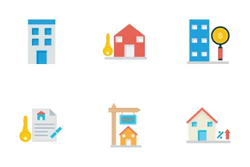 Estate Building Icon Pack