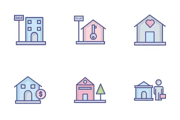 Estate Building Icon Pack