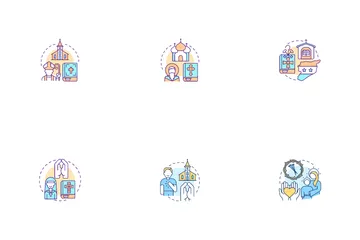 Estilo de vida cristiano Icon Pack