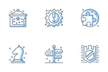 Estrategia de negocios Paquete de Iconos