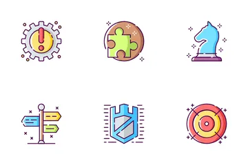 Estrategia de negocios Paquete de Iconos