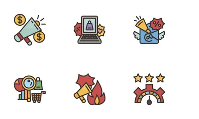 Estrategia de negocios Paquete de Iconos