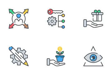 Estrategia de negocios Paquete de Iconos