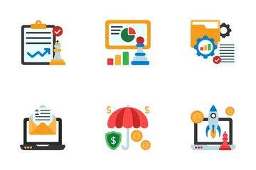 Estrategia de negocios Paquete de Iconos