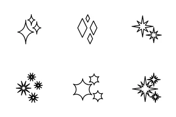 Estrelas cintilantes Pacote de Ícones