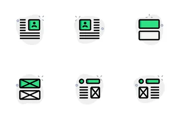 Estructura alámbrica Vol 4 Paquete de Iconos