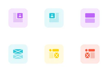 Estructura alámbrica Vol 4 Paquete de Iconos