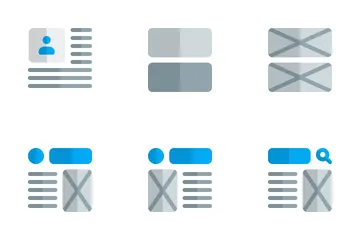 Estructura alámbrica Vol 4 Paquete de Iconos