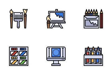 Estudio Artístico Paquete de Iconos