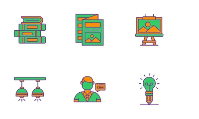 Estudio de diseño Paquete de Iconos