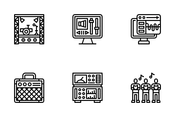 Estúdio de som Pacote de Ícones