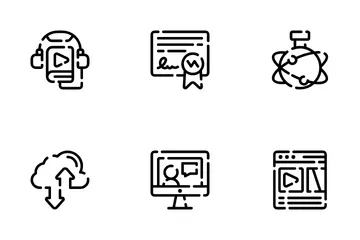 Estudio en línea Paquete de Iconos