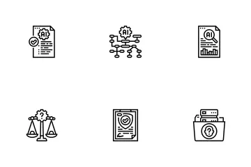 Ethical Ai Bias Transparency Icon Pack