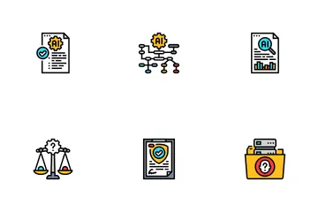 Ethical Ai Bias Transparency Icon Pack