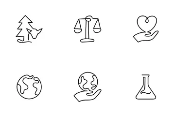 Ethical And Sustainable Products Icon Pack