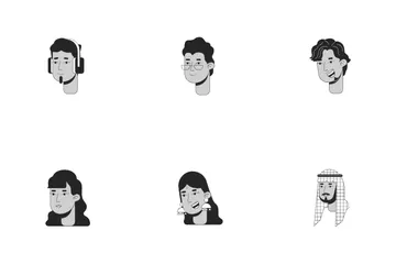 Ethnic Diversity Adult Icon Pack