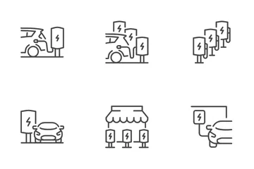 EV Charger Icon Pack