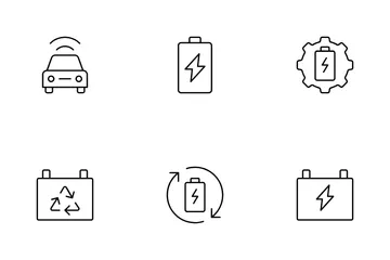 EV-Technologien Symbolpack