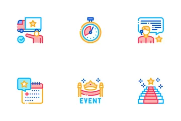 Event-Party-Planung Symbolpack