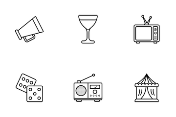 Events And Entertainments Icon Pack