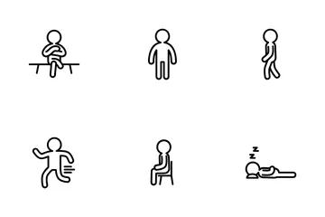 Everyday People Actions Icon Pack