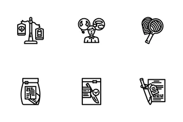 Evidence Crime Board Police Icon Pack